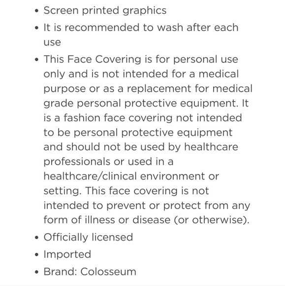 NWT Unisex Iowa State Cyclones Colosseum 2 Pack Face Coverings - Picture 6 of 6